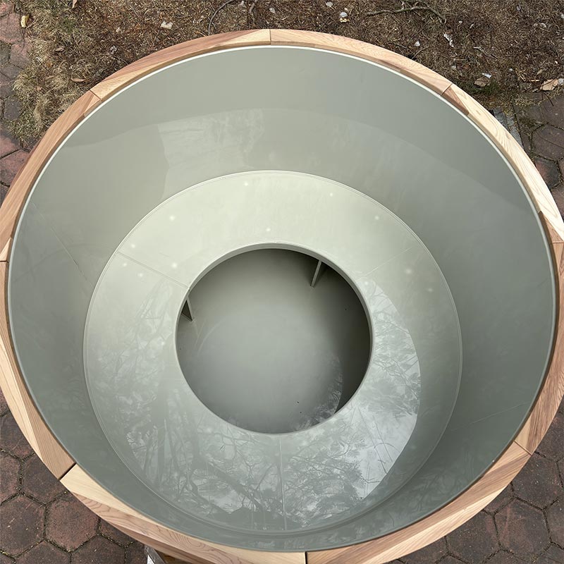 Vasca da bagno fredda a immersione profonda con rivestimento in acciaio inossidabile 304